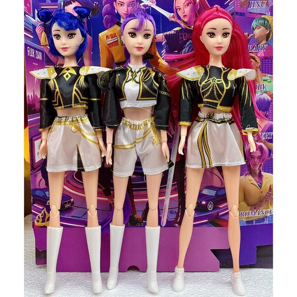 3PCS Kpop Demon Hunter Dolls Set Sings 11.8" Figures USA Seller Fast Ship - Picture 11 of 11